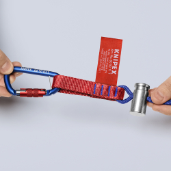 Knipex 00 50 13 T BK Paski mocujące z karabińczykiem