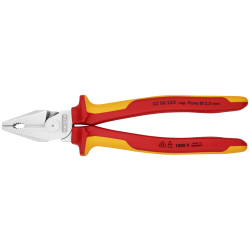 Knipex 02 06 225 Szczypce uniwersalne o zwiększonym przełożeniu VDE