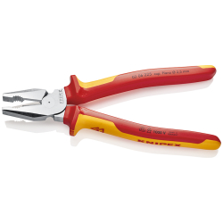 Knipex 02 06 225 Szczypce uniwersalne o zwiększonym przełożeniu VDE