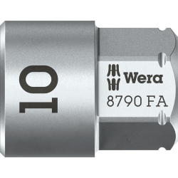 Wera 003690 Klucz nasadowy 10.0 Zyklop, zabierak 1/4" i sześciokątny Hex 11