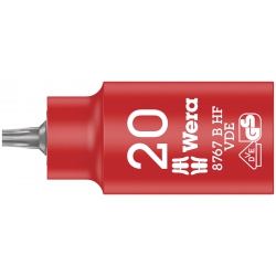 Wera 8767 B VDE HF TORX® Klucz nasadowy Zyklop 3/8" z funkcją przytrzymywania TX 20x55.0