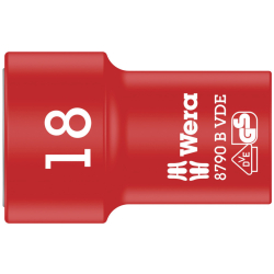 Wera 004962 Klucz nasadowy Zyklop 8790 B izolowany 3/8" 18.0x46,0
