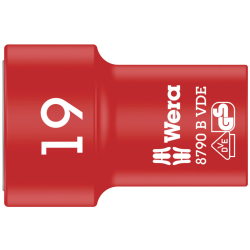 Wera 004963 Klucz nasadowy Zyklop 8790 B izolowany 3/8" 19.0x46,0