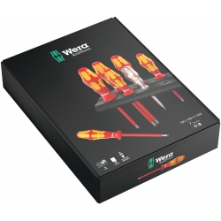 Wera 006148 Zestaw wkrętaków Kraftform Seria 100 + próbnik napięcia + wieszak