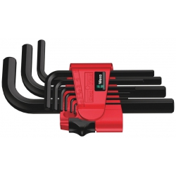 Wera 021737 Hex-Plus 7 Zestaw kluczy trzpieniowych krótkich metrycznych BlackLaser