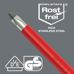 Wera 022728 Zestaw wkrętaków 3160 i/7 ze stali nierdzewnej + wieszak