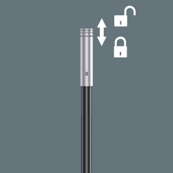 Wera 393 S Rękojeść z uchwytem do bitów 1/4'’ extra slim, z elastycznym trzpieniem 1/4