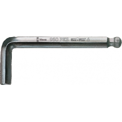 Wera 950 PKS Klucz trzpieniowy krótki z kulką, chromowany, metryczny 10.0x125