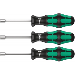 Wera 395 HO/3 Zestaw wkrętaków nasadowych głębokich, do instalacji sanitarnych