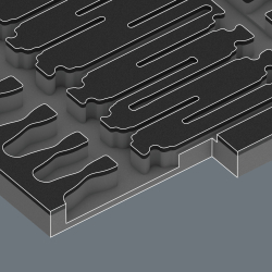 WERA 150105 Wkładka piankowa 9714 zestaw wkrętaków do pobijania, Set 1, 13 części