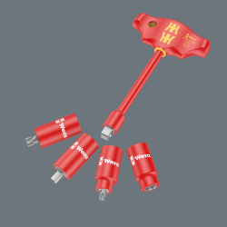 Wera 150116 Wkładka piankowa 9726 zestaw z grzechotką Zyklop VDE 8007 B, Set 1, 3/8