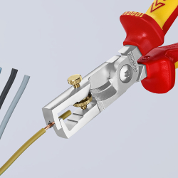 Knipex 13 66 180 StriX Szczypce do usuwania izolacji z nożycami do kabli VDE