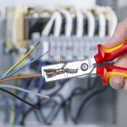 Knipex 13 66 180 StriX Szczypce do usuwania izolacji z nożycami do kabli VDE