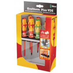 Wera 160 i/168 i/6 Zestaw wkrętaków Kraftform Seria 100 + wieszak