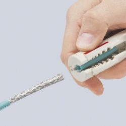 Knipex 16 65 125 SB Narzędzie do ściągania izolacji z kabli teleinformatycznych