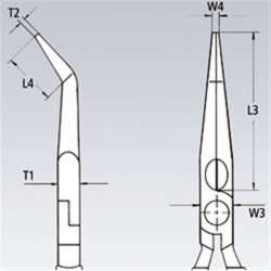 Knipex 26 25 200 T Szczypce tnące wydłużone