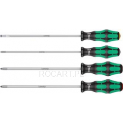 Wera 335/350/355/4 Zestaw wkrętakow Kraftform Lasertip z trzpieniem 200 mm