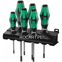 Wera 367/6 TORX HF Zestaw wkrętakow Kraftform z funkcją przytrzymywania + wieszak
