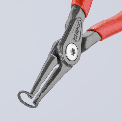 Knipex 48 11 J1 Precyzyjne szczypce do pierścieni osadczych sprężynujących