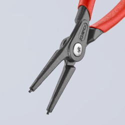 Knipex 49 11 A2 Precyzyjne szczypce do pierścieni osadczych sprężynujących