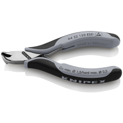 Knipex 64 32 120 ESD Szczypce tnące czołowe ESD dla elektroników