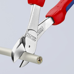 Knipex 74 05 250 Szczypce tnące boczne o zwiększonym przełożeniu