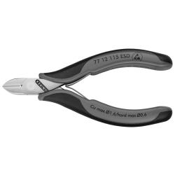 Knipex 77 12 115 ESD Szczypce tnące boczne ESD dla elektroników
