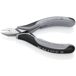 Knipex 77 32 115 ESD Szczypce tnące boczne ESD dla elektroników