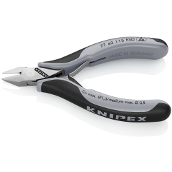 Knipex 77 42 115 ESD Szczypce tnące boczne ESD dla elektroników