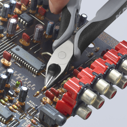 Knipex 77 42 130 ESD Szczypce tnące boczne dla elektroników ESD ze złączem wsuwkowym