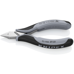 Knipex 77 72 115 ESD Szczypce tnące boczne ESD dla elektroników