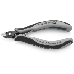 Knipex 79 02 120 ESD Precyzyjne szczypce tnące boczne dla elektroników ESD