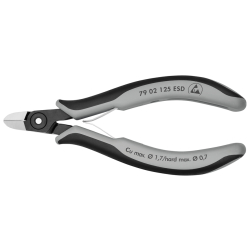 Knipex 79 02 125 ESD Precyzyjne szczypce tnące boczne dla elektroników ESD