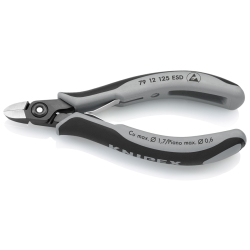 Knipex 79 12 125 ESD Precyzyjne szczypce tnące boczne dla elektroników ESD