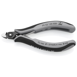 Knipex 79 22 120 ESD Precyzyjne szczypce tnące boczne dla elektroników ESD