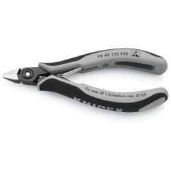 Knipex 79 42 125 ESD Precyzyjne szczypce tnące boczne dla elektroników ESD
