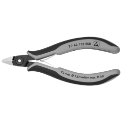 Knipex 79 42 125 ESD Precyzyjne szczypce tnące boczne dla elektroników ESD