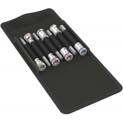 Wera 8740 B HF 1 Zestaw bitów nasadowych Zyklop 3/8" do śrub z gniazdem sześciokątnym z funkcją przytrzymywania