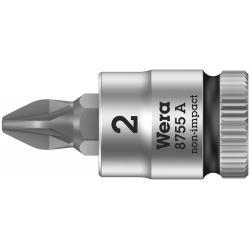 Wera 8755 A Klucz nasadowy Zyklop 1/4" Pozidriv PZ 2x28.0