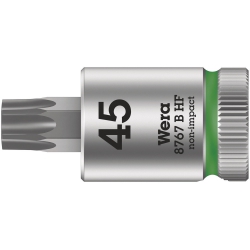 Wera 8767 B HF TORX® Klucz nasadowy Zyklop 3/8" z funkcją przytrzymywania TX 45x38.5
