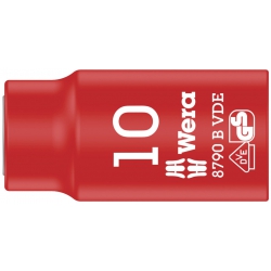 Wera 8790 B VDE Końcówka wymienna klucza nasadowego Zyklop, izolowana, 3/8" 10.0x46,0