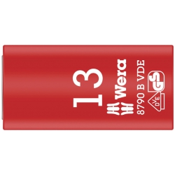 Wera 8790 B VDE Końcówka wymienna klucza nasadowego Zyklop, izolowana, 3/8" 13.0x46,0