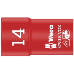 Wera 8790 B VDE Końcówka wymienna klucza nasadowego Zyklop, izolowana, 3/8" 14.0x46,0