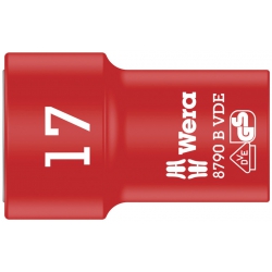 Wera 8790 B VDE Końcówka wymienna klucza nasadowego Zyklop, izolowana, 3/8" 17.0x46,0