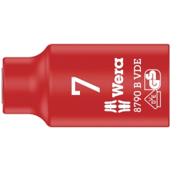 Wera 8790 B VDE Końcówka wymienna klucza nasadowego Zyklop, izolowana, 3/8" 7.0x46,0