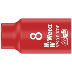 Wera 8790 B VDE Końcówka wymienna klucza nasadowego Zyklop, izolowana, 3/8" 8.0x46,0