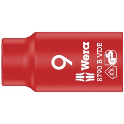Wera 8790 B VDE Końcówka wymienna klucza nasadowego Zyklop, izolowana, 3/8" 9.0x46,0