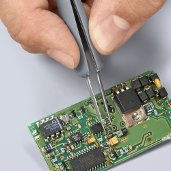 Knipex 92 21 13 ESD Pęseta precyzyjna z gumowanymi uchwytami ESD