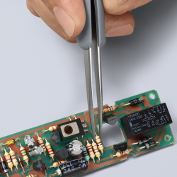 Knipex 92 21 14 ESD Pęseta precyzyjna z gumowanymi uchwytami ESD