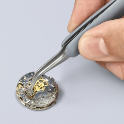 Knipex 92 31 10 ESD Pęseta precyzyjna z gumowanymi uchwytami ESD